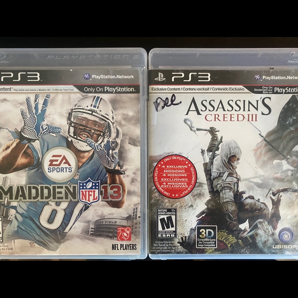 Four PS3 games